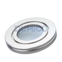 Metal fused sight glass